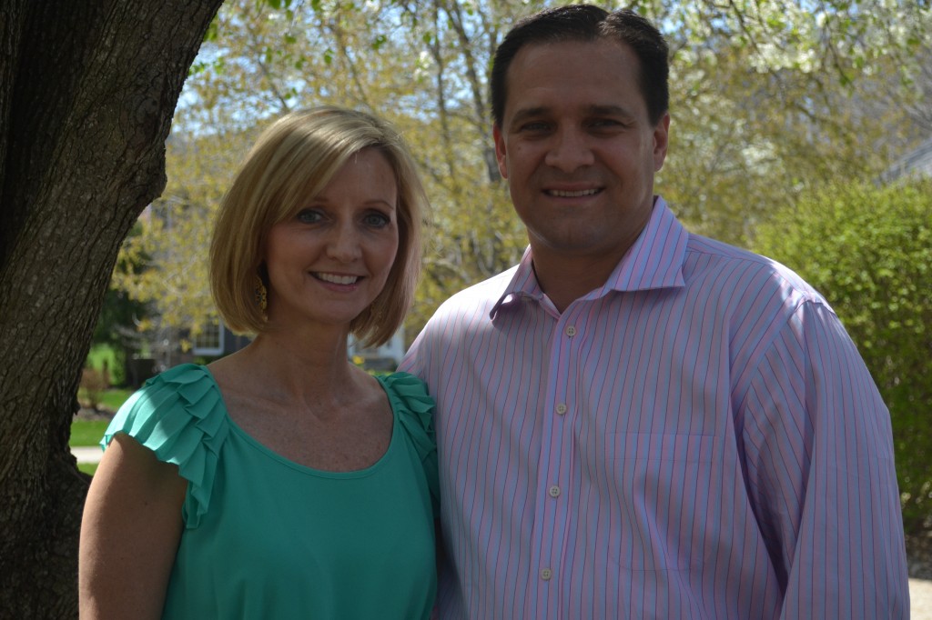 Joe and Amy Outside